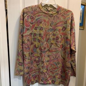 Vintage Goldworm Merino Wool Metallic Sweater